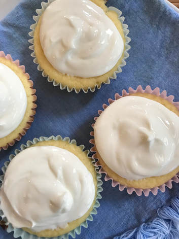 Lemonade Cupcakes, Cleaner, Healthier and Gluten-free with Weight Watcher Options (1 SP)